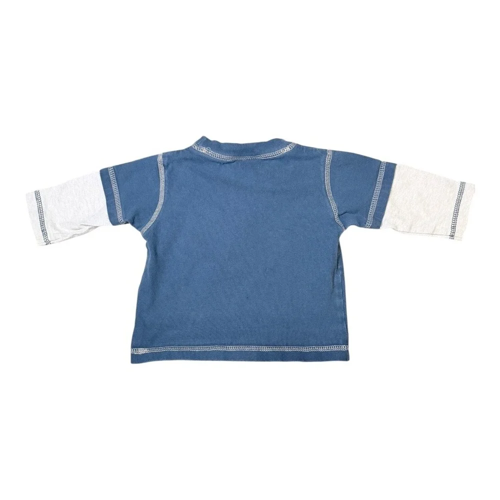 Old Navy Gymboree Outfit Kids 6-12M Moose Lodge Shirt Grey Joggers Sweatpants - Picture 14 of 14